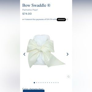 The Beaufort Bonnet Company bow swaddle NWT